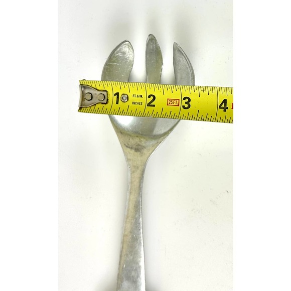 Mariposa Salad Server fork 1992 Summertime Sun flower Silver Metal - Picture 6 of 6